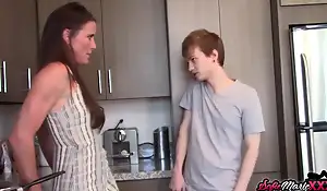 MILF Sofie Marie Denunciatory Fucking Will not hear of Strung up Youthful Stepson