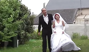 Hairy french mature bride gets her ass pounded increased by socialistic fucked