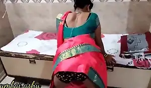 desi hot wife with an increment of husband – first years issue with an increment of hard sex