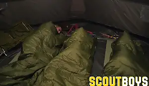 ScoutBoys Austin Young drilled parts in tent by doyenne sky pilot