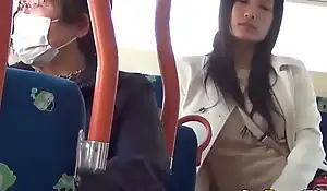 Asian showing her panties in public