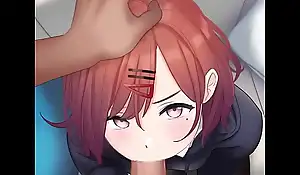 Cute Anime Girl gives you a Blowjob