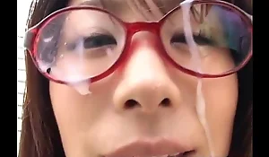 Mimi kousaka hither specs licks hard penis