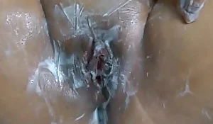 Smoking Asian shaves say no to beautiful wet pussy
