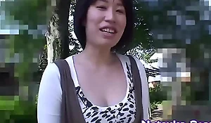 Cute teen Natsuko Osanai sucks cock and takes dick