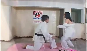 Karate filipina player acquires cumshot