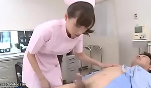 Japanese youthful nurse fucks her patient