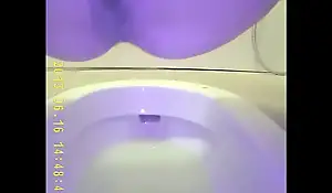 Asian teen pee in toilet 2