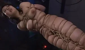 Oriental pussy Ayaka Shintani bound in shibari and brutally whipped until she screams.WMV