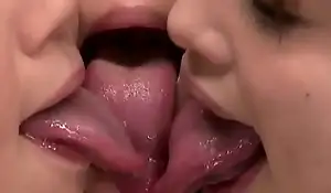 Japanese Lesbian Tongue Kissing Compilation 1